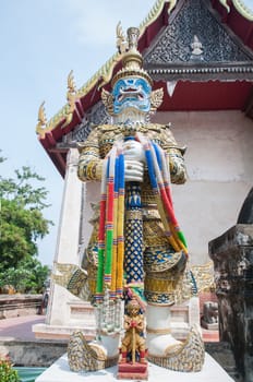 Giant statue in wat thai, Bangkok, Thailand