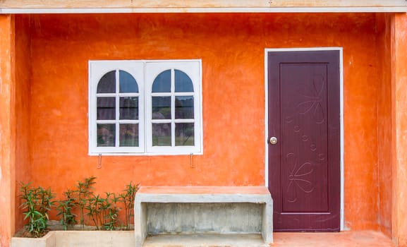 Colorful houses Mediterranean style.