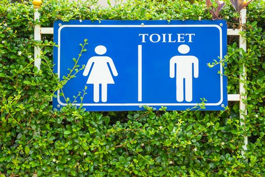 Man & Woman restroom sign