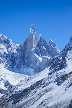 Beautiful mountains of the Argentinian Los Glaciares National Park 