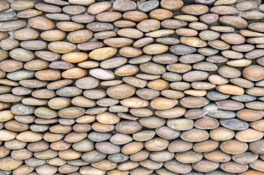 Stone wall made with blocks