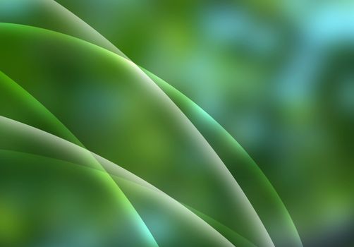 Abstract background with smooth lines. Blured nature landscape as backdrop