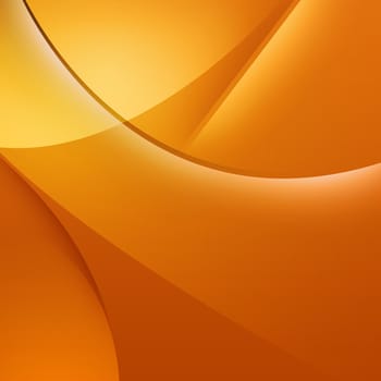 Abstract orange background with smooth lines. Contemporary style