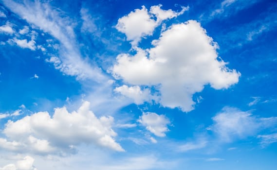 blue sky with cloud background