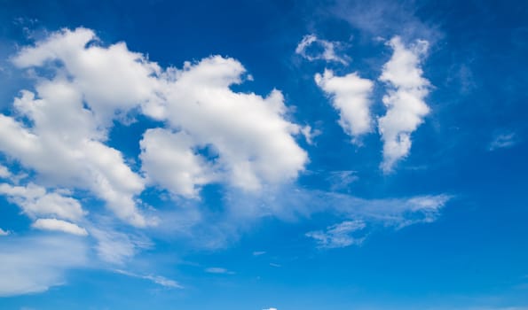 blue sky with cloud background