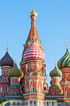 Russian painted dome Saint Basil's Cathedral