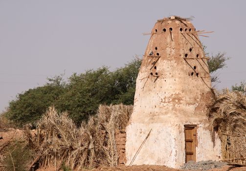 Pigeonry at Dakhla Oasis in Egypt 