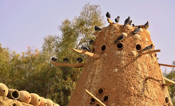 Pigeonry at Dakhla Oasis in Egypt 