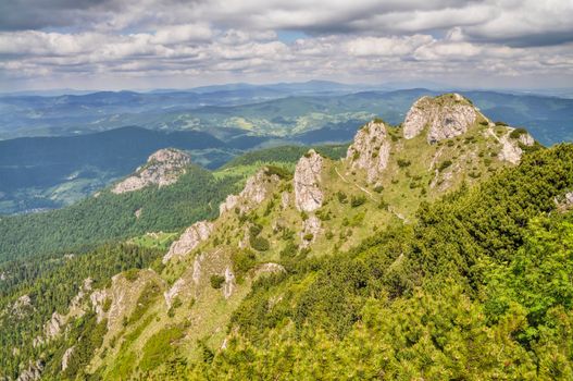 Picturesque view of Mal�� Fatra mountains on the way from Stre��no to ��tefanov�� 
