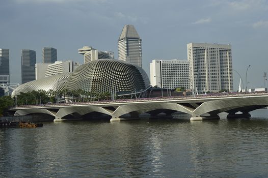 Located at Waterfront, Marina Bay, mouth of Singapore River. The Esplanade is a world renowned performing arts centre. Its twin domes are nicknamed as the Durian