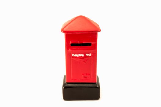 Model Thailand post box on white background