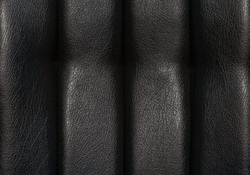 Black leather for texture from car seats