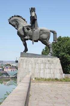 Statue of King Gorgassalis, Tbilisi, Georgia, Europe