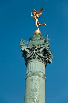 Place of the Bastille in Paris - France