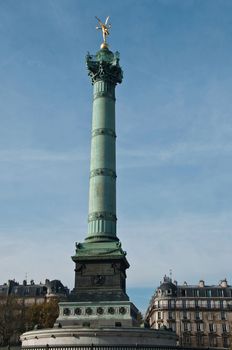 Place of the Bastille in Paris - France