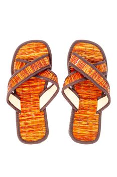 flip flop sandals beach shoes on white background