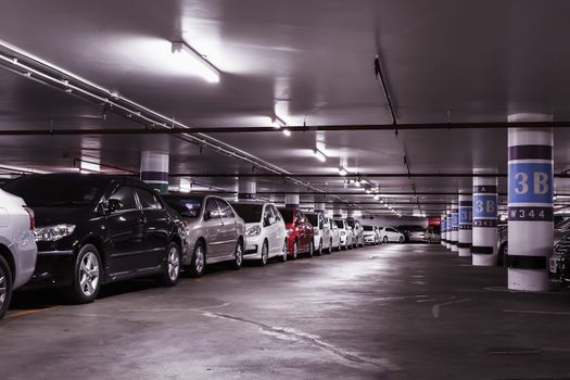 Underground car parking lot