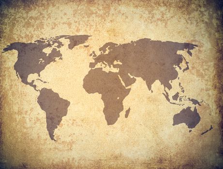 world map grunge