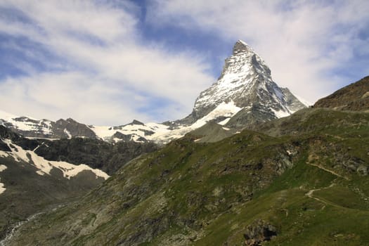 The Matterhorn has become emblem of the Swiss Alps. 