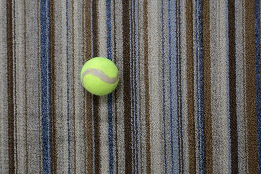 tennis ball on the carpet