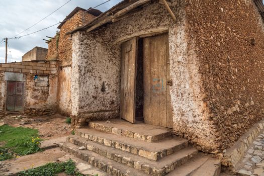 HARAR, ETHIOPIA - JULY 26,2014 - Buda Gate, also known as Badro bari, Karra Budawa, or Hakim Gate, is one of the entrances to Jugol, the fortified historic walled city included in the World Heritage List by UNESCO.