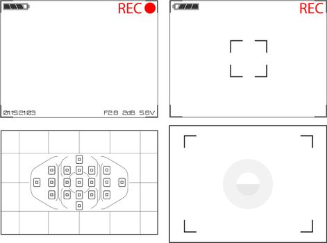 An Illustration of Video Camera Viewfinder Displays