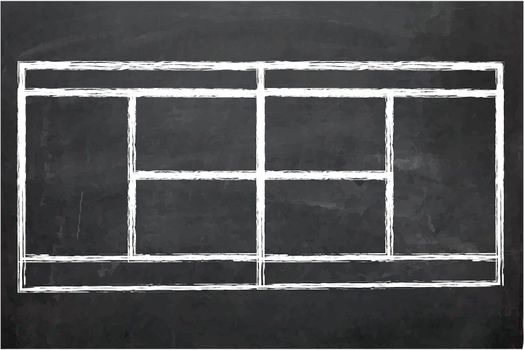 An Illustration of Chalk Board with drawing