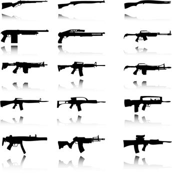 An Illustration of Set of Weapons