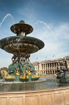 fountain Concorde place in paris