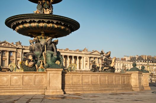 Fountain Concorde place in paris