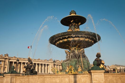 Fountain Concorde place in paris