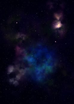 Star field in space a nebulae and a gas congestion. "Elements of this image furnished by NASA".