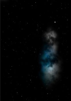 Far being shone nebula and star field against space. "Elements of this image furnished by NASA".