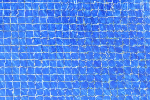 blue ripple water in swimming pool  texture background