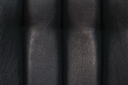 Black leather for texture from car seats
