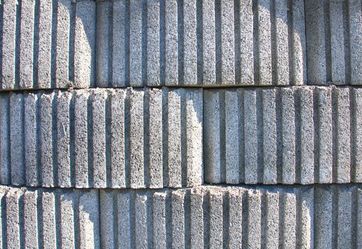 The masonry of concrete blocks