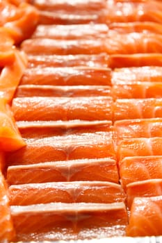 sliced fresh raw salmon (sushi,sashimi)