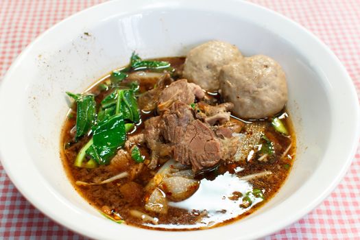 beef noodle soup (Thai food)