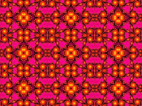Digital computer graphic - seamless decorative ornament in a bright colors for design.