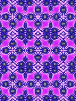 Digital computer graphic - seamless decorative ornament in a bright colors for design.