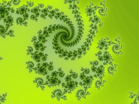 Digital computer graphic - rendering. Patterned fractal background for design.