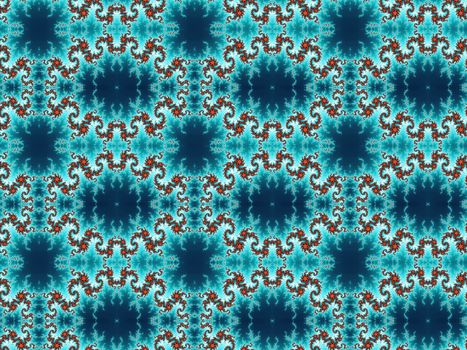 Digital computer graphic - seamless decorative ornament in a bright colors for design.