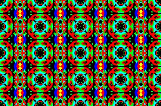 Digital computer graphic - seamless decorative ornament in a bright colors for design.