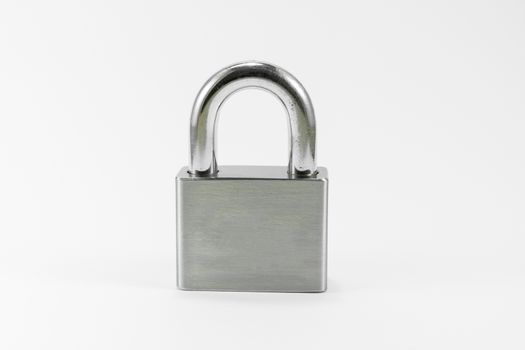 Object Metal lock on white background