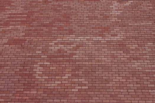 Red brick wall of a house in Thailand