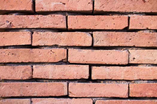Close up Background of brick wall texture.
