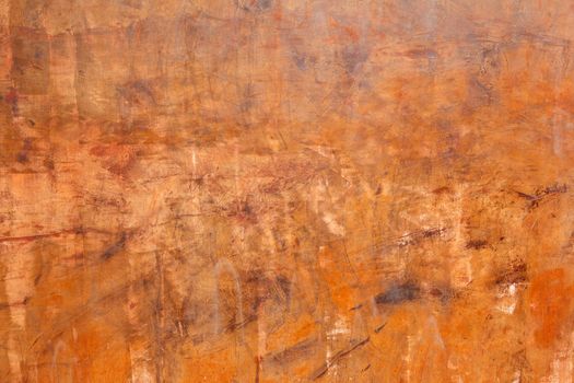 Grunge orange red wall background texture