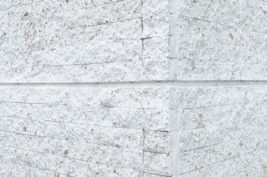 Pattern of White Modern stone Brick Wall Surfaced.