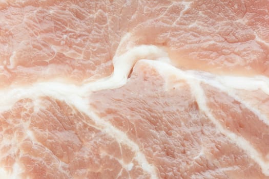 Close up  texture of raw pork steak