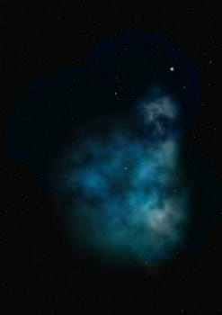 Star field in space a nebulae and a gas congestion. "Elements of this image furnished by NASA".